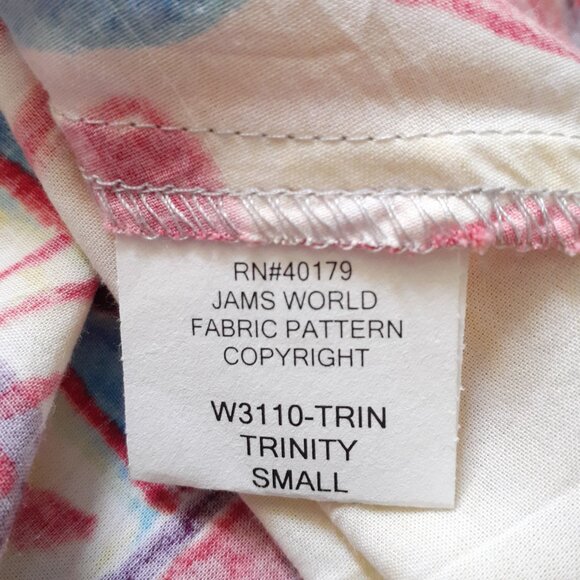 Jams World Doris Short Sleeve Swing Dress Trinity Red Blue Purple Yellow Size S - Picture 8 of 10